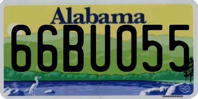 AL license plate 66BU055