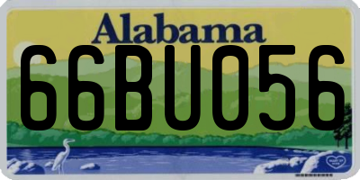 AL license plate 66BU056