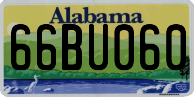 AL license plate 66BU060