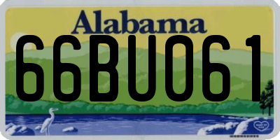 AL license plate 66BU061