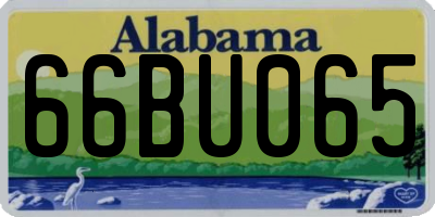 AL license plate 66BU065