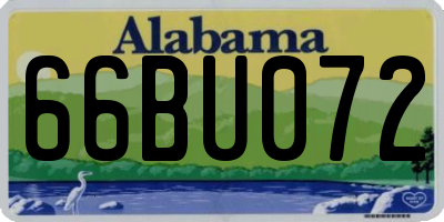 AL license plate 66BU072
