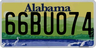 AL license plate 66BU074