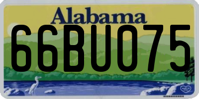 AL license plate 66BU075