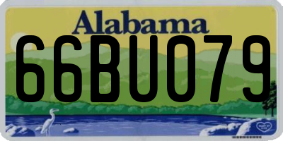 AL license plate 66BU079