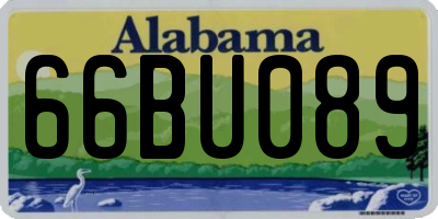 AL license plate 66BU089