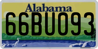 AL license plate 66BU093