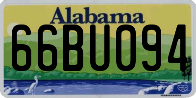 AL license plate 66BU094