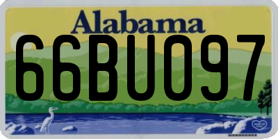 AL license plate 66BU097