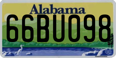 AL license plate 66BU098