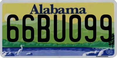 AL license plate 66BU099