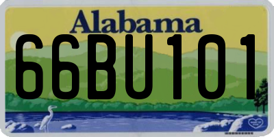 AL license plate 66BU101