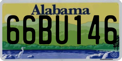 AL license plate 66BU146
