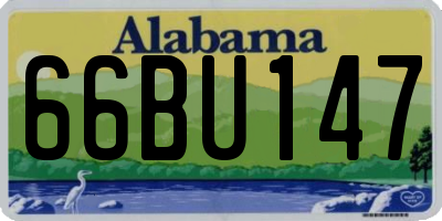 AL license plate 66BU147