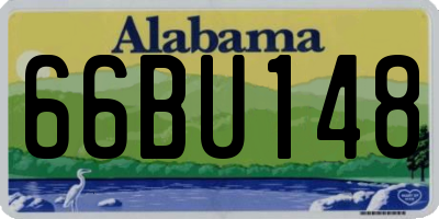 AL license plate 66BU148