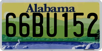 AL license plate 66BU152