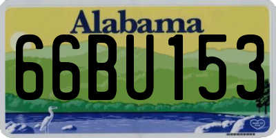 AL license plate 66BU153