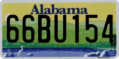 AL license plate 66BU154