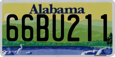 AL license plate 66BU211