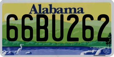 AL license plate 66BU262