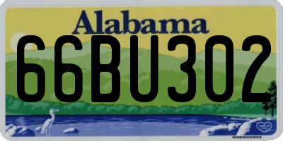 AL license plate 66BU302