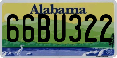 AL license plate 66BU322