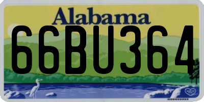 AL license plate 66BU364