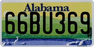 AL license plate 66BU369