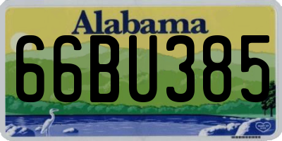 AL license plate 66BU385