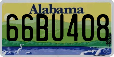AL license plate 66BU408