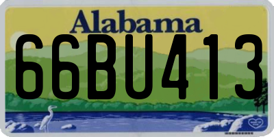 AL license plate 66BU413