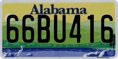 AL license plate 66BU416
