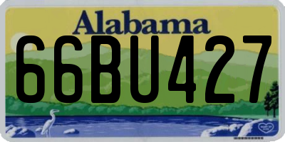 AL license plate 66BU427