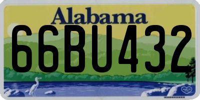 AL license plate 66BU432