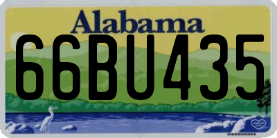 AL license plate 66BU435