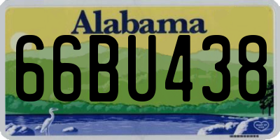 AL license plate 66BU438