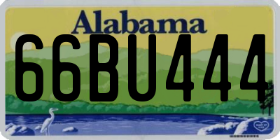 AL license plate 66BU444