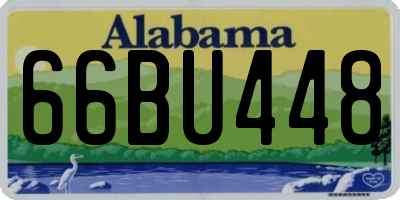 AL license plate 66BU448