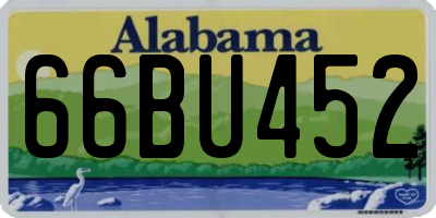 AL license plate 66BU452