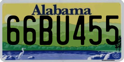 AL license plate 66BU455
