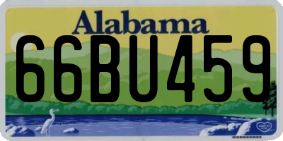 AL license plate 66BU459