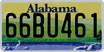 AL license plate 66BU461