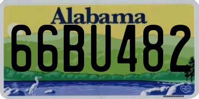 AL license plate 66BU482