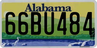 AL license plate 66BU484