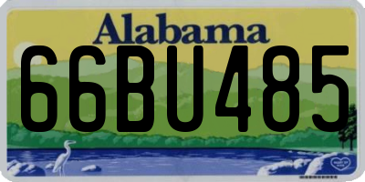 AL license plate 66BU485