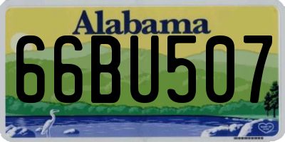 AL license plate 66BU507