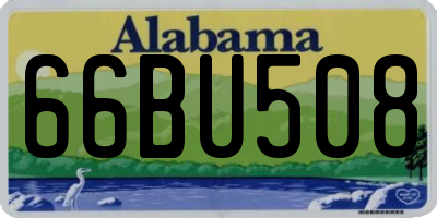 AL license plate 66BU508