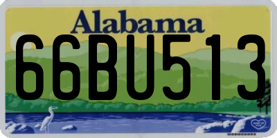 AL license plate 66BU513