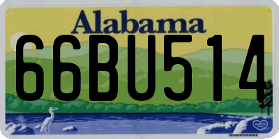 AL license plate 66BU514