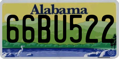 AL license plate 66BU522